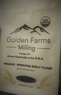 Golden spelts flour